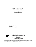 Preview for 1 page of TIL T3048 User Manual