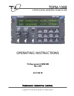 TIL TDFM-136B Operating Instructions Manual preview