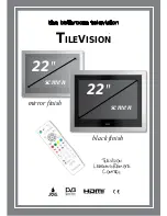 TileVision 22" black finish User Manual preview