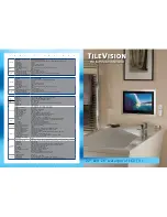 Предварительный просмотр 1 страницы TileVision 22" Specifications