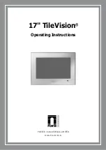 Предварительный просмотр 1 страницы TileVision TV/17/FR2 Operating Instructions Manual