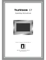 Предварительный просмотр 1 страницы TileVision TV/17/FR4/PS Operating Instructions Manual