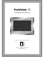 Предварительный просмотр 1 страницы TileVision TV/23/FR2/PS Operating Instructions Manual