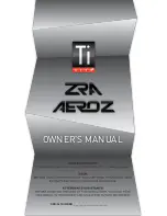 TiLite AERO Z Owner'S Manual preview