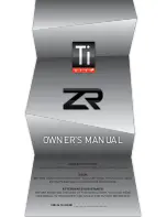 TiLite ZR Owner'S Manual preview