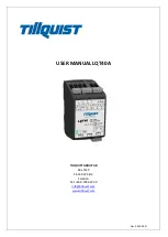 TILLQUIST LQT40A User Manual предпросмотр