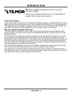 Preview for 6 page of TILMOR Power Ox 240B Operator'S Manual