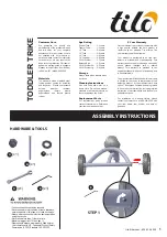 Preview for 1 page of Tilo TODDLER TRIKE Assembly Instructions