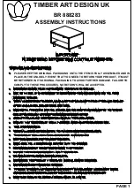 Preview for 1 page of TIMBER ART DESIGN BR 888283 Assembly Instructions Manual