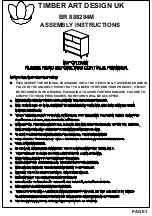 Предварительный просмотр 1 страницы TIMBER ART DESIGN BR 888284M Assembly Instructions Manual