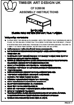 TIMBER ART DESIGN CF 920006 Assembly Instructions Manual preview