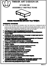 TIMBER ART DESIGN CF 920019S Assembly Instructions Manual preview