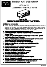 TIMBER ART DESIGN CF 920025 Assembly Instructions Manual предпросмотр