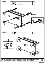 Предварительный просмотр 8 страницы TIMBER ART DESIGN CF 920026 Assembly Instructions Manual