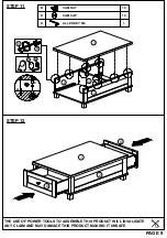 Предварительный просмотр 9 страницы TIMBER ART DESIGN CF 920026 Assembly Instructions Manual