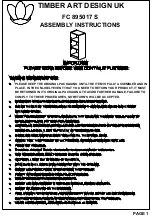 TIMBER ART DESIGN FC 895017 S Assembly Instructions Manual preview