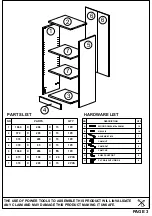 Предварительный просмотр 3 страницы TIMBER ART DESIGN FC 895017 Assembly Instructions Manual