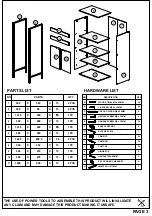 Предварительный просмотр 3 страницы TIMBER ART DESIGN FC 940007 Assembly Instructions Manual