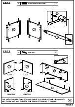 Предварительный просмотр 5 страницы TIMBER ART DESIGN TV 900022 Assembly Instructions Manual