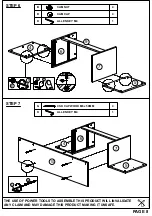 Предварительный просмотр 8 страницы TIMBER ART DESIGN TV 900022 Assembly Instructions Manual