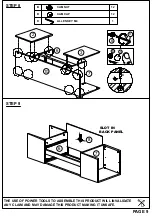 Предварительный просмотр 9 страницы TIMBER ART DESIGN TV 900022 Assembly Instructions Manual