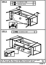 Предварительный просмотр 11 страницы TIMBER ART DESIGN TV 900022 Assembly Instructions Manual