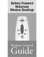 TimberBlindsMetroShade Motorized Sheer Remote Control User Manual preview