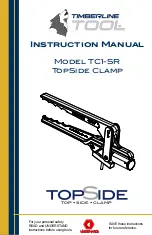 Preview for 1 page of Timberline Tool TopSide Clamp TC1-SR Instruction Manual