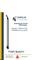 Timberline Tool TR50-CTS Instruction Manual предпросмотр