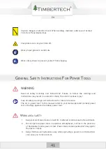 Preview for 41 page of Timbertech RSSR01 Original Instruction Manual