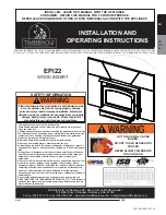 Preview for 1 page of Timberwolf EPI22 Installation And Operating Istructions