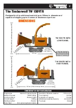 Preview for 3 page of Timberwolf TW 150VTR Manual