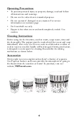 Preview for 4 page of Time for Treats VKP1160 Instruction Manual