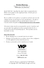 Preview for 8 page of Time for Treats VKP1160 Instruction Manual