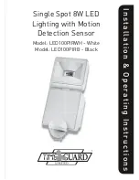 Time Guard LED100PIRRB Installation Instructions Manual preview