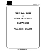 Time Module VD52C Technical Manual & Parts Catalogue предпросмотр