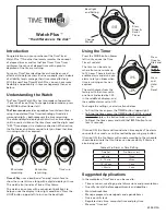 Preview for 1 page of Time Timer Watch Plus AX810TT Instruction Manual