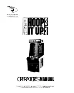 Preview for 1 page of Time Warner Interactive Hoop It Up 3 on 3 Operator'S Manual