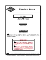 Time VERSALIFT VST-7500-I Operator'S Manual preview