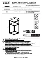 Time VINCENTE 4894223231558 Assembly Instructions preview