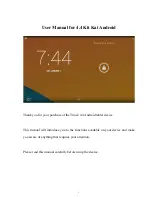 Time2 4.4 Android tablet User Manual preview