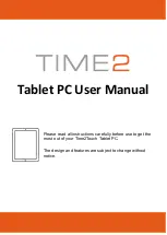 Preview for 1 page of Time2 Time2Touch User Manual