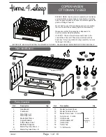 Time4Sleep Copenhagen Ottoman TV Bed Assembly Instructions Manual preview