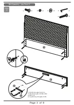 Preview for 3 page of Time4Sleep HAMILTON OTTOMAN STORAGE BED Assembly Instructions Manual