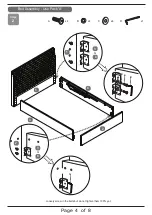 Preview for 4 page of Time4Sleep HAMILTON OTTOMAN STORAGE BED Assembly Instructions Manual