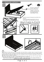 Preview for 8 page of Time4Sleep HAMILTON OTTOMAN STORAGE BED Assembly Instructions Manual