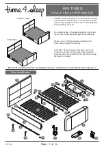 Time4Sleep IRIS TV BED Manual preview