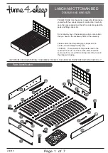 Time4Sleep LANGHAM OTTOMAN Quick Start Manual preview