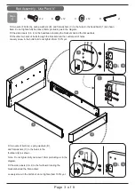 Предварительный просмотр 3 страницы Time4Sleep RHAPSODY OTTOMAN LIFT UP BED Assembly Instructions Manual