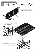 Предварительный просмотр 5 страницы Time4Sleep RHAPSODY OTTOMAN LIFT UP BED Assembly Instructions Manual